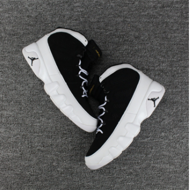 Air Jordan 9 Black Summit White-Black-Metallic Gold